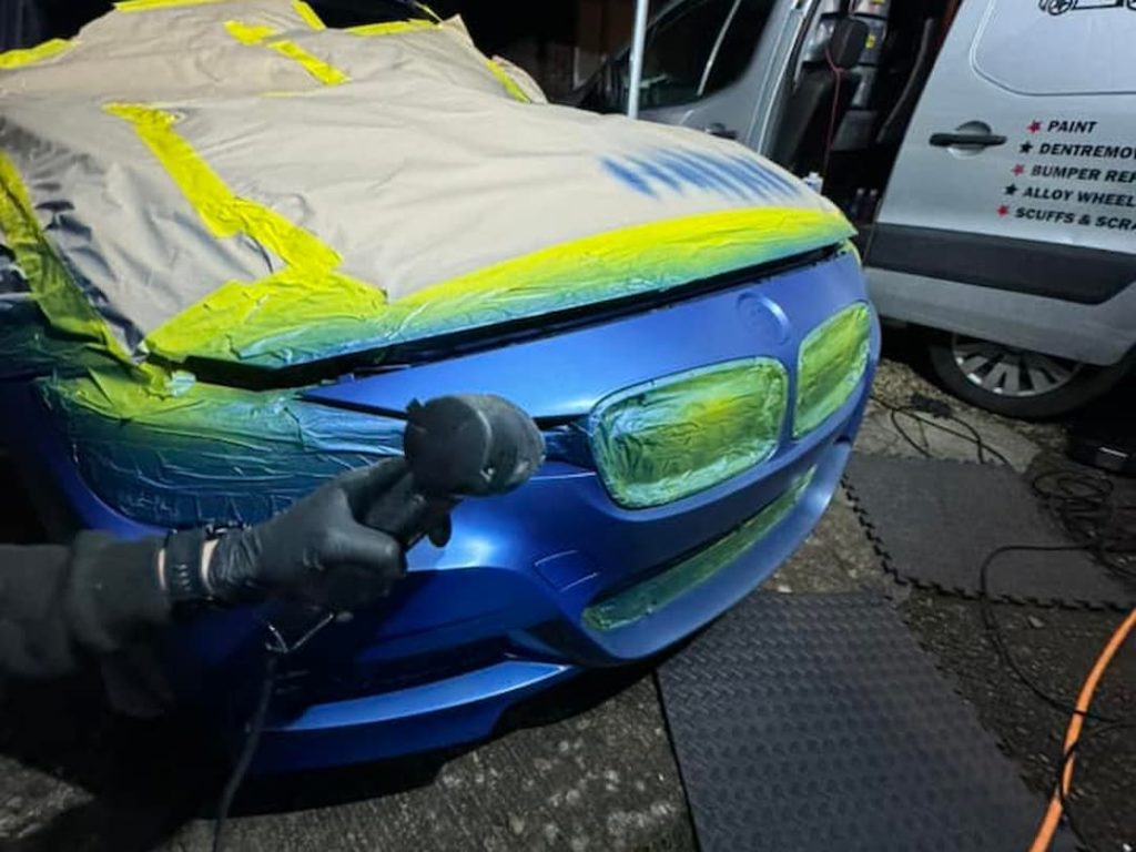 Blue Bmw 3 Series Front Bumper