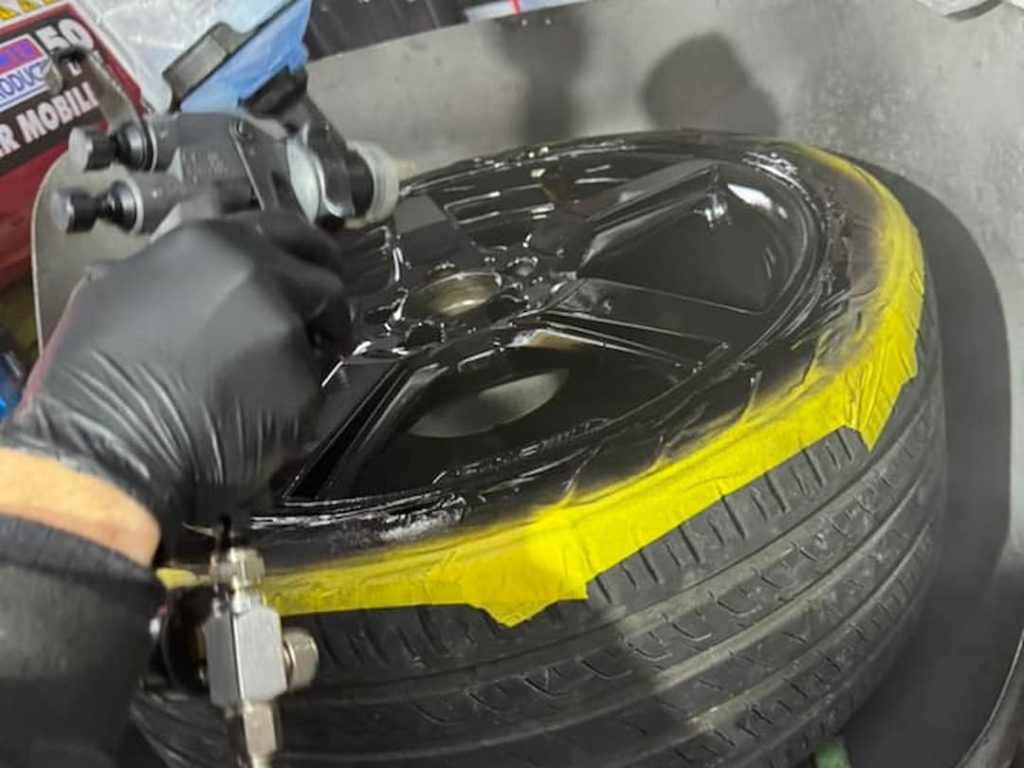 Painting An Alloy Wheel Black